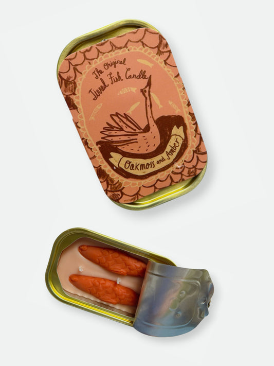 Tinned Fish Candle - Oakmoss & Amber