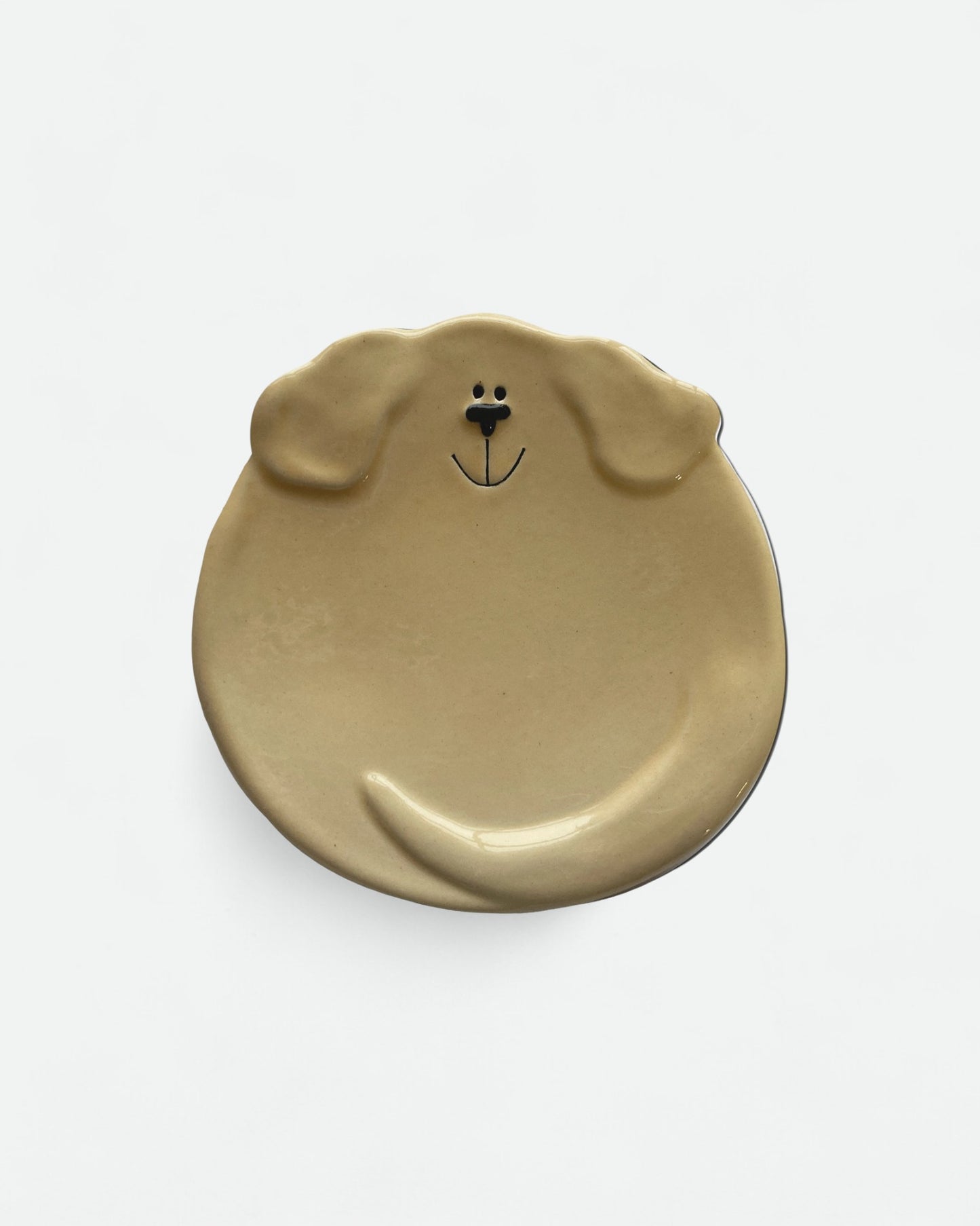 5" Ceramic Dog Dish : Solid