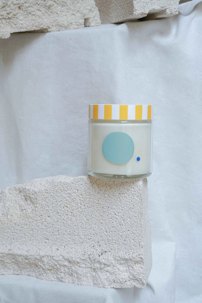 Aloe + Juniper Hand-painted Glass Candle