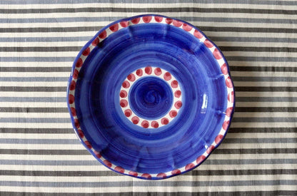 Azura Salad Plate - Handmade & Hand Painted on the Amalfi