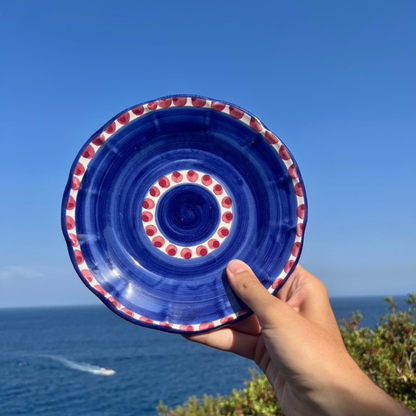 Azura Salad Plate - Handmade & Hand Painted on the Amalfi