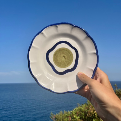 Olive Plate - Handmade & Hand Painted on the Amalfi