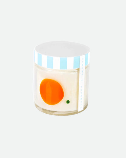 Orange + Rosemary Hand-painted Glass Candle