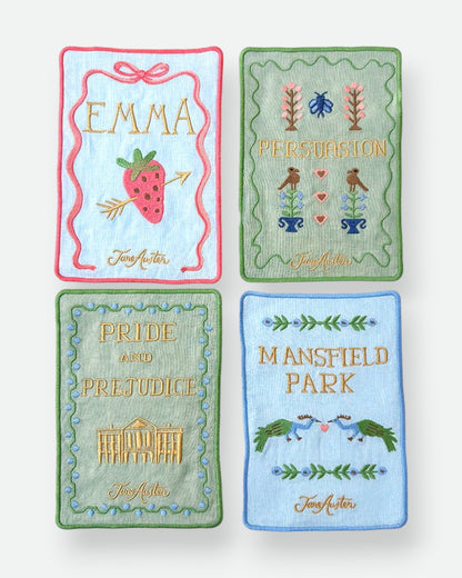 Jane Austen Cocktail Napkins, Set of 4