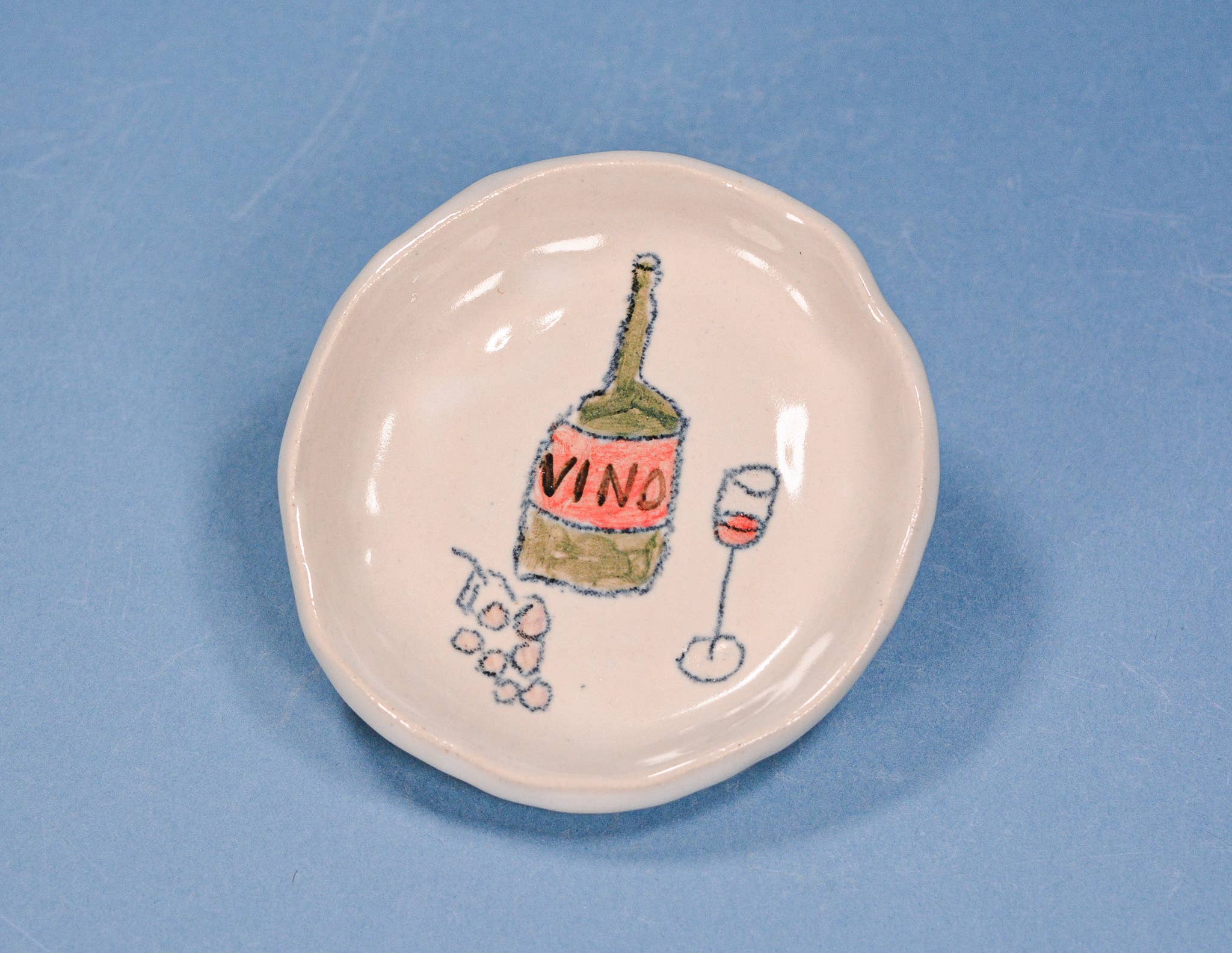 Wine Night Ceramic Dish – Glass Ripples