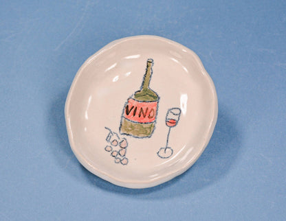 Wine Night Ceramic Dish