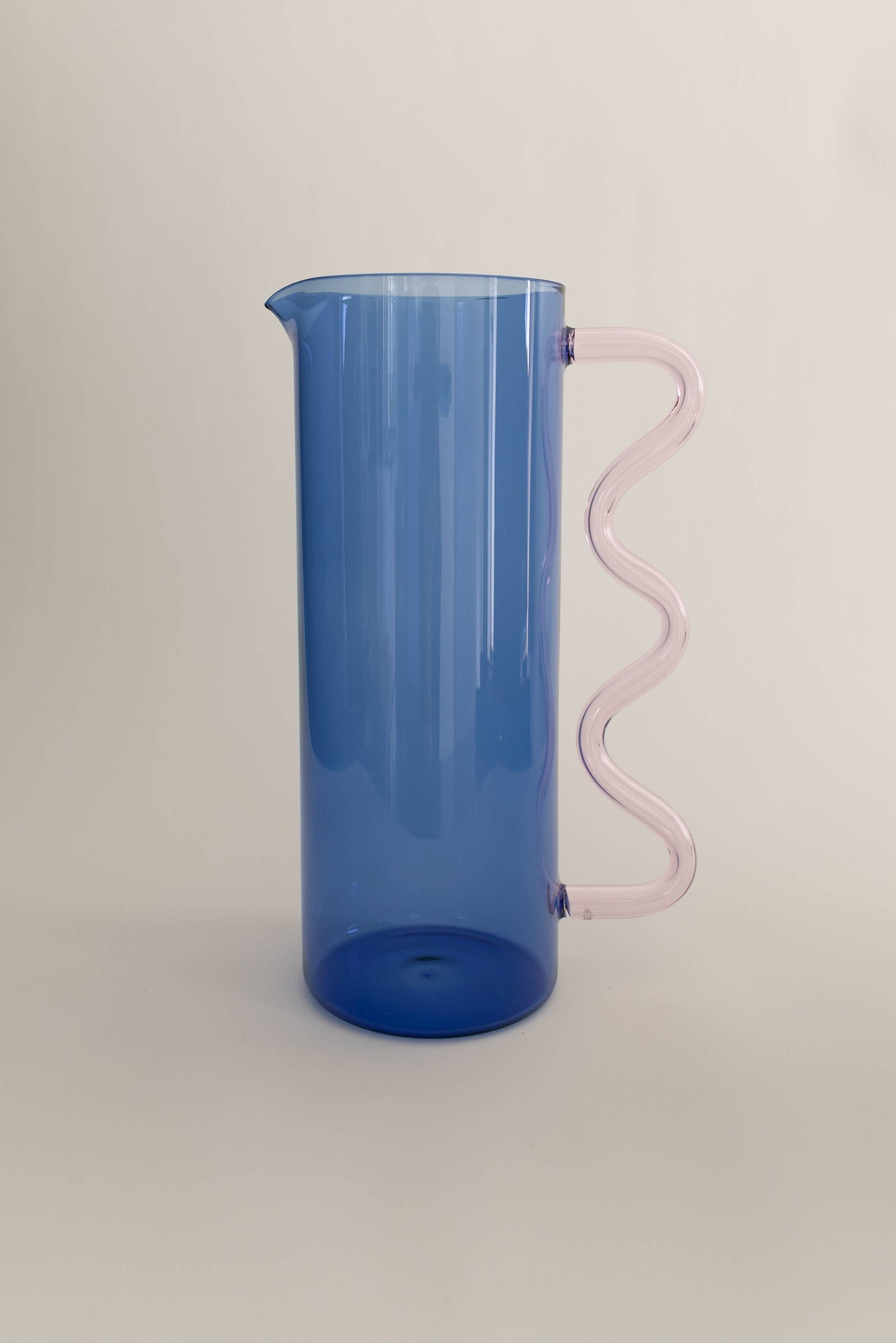 Wave Pitcher, Blue/Pink