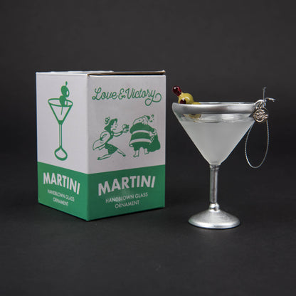 Martini Cocktail Christmas Holiday Ornament