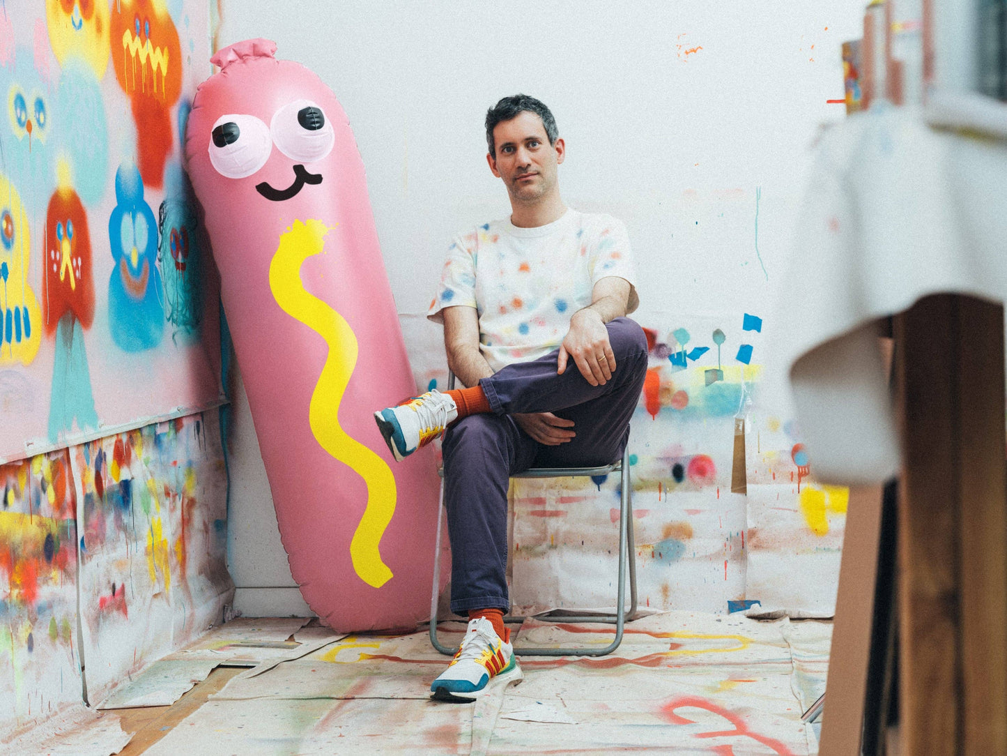 Hot Diggity Dog Pool Float X Jon Burgerman