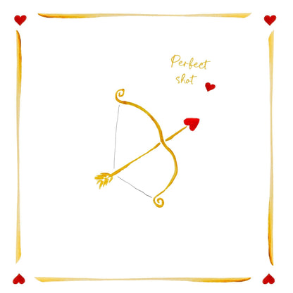 Ace of my heart / Perfect Shot - Linen Napkin Set 