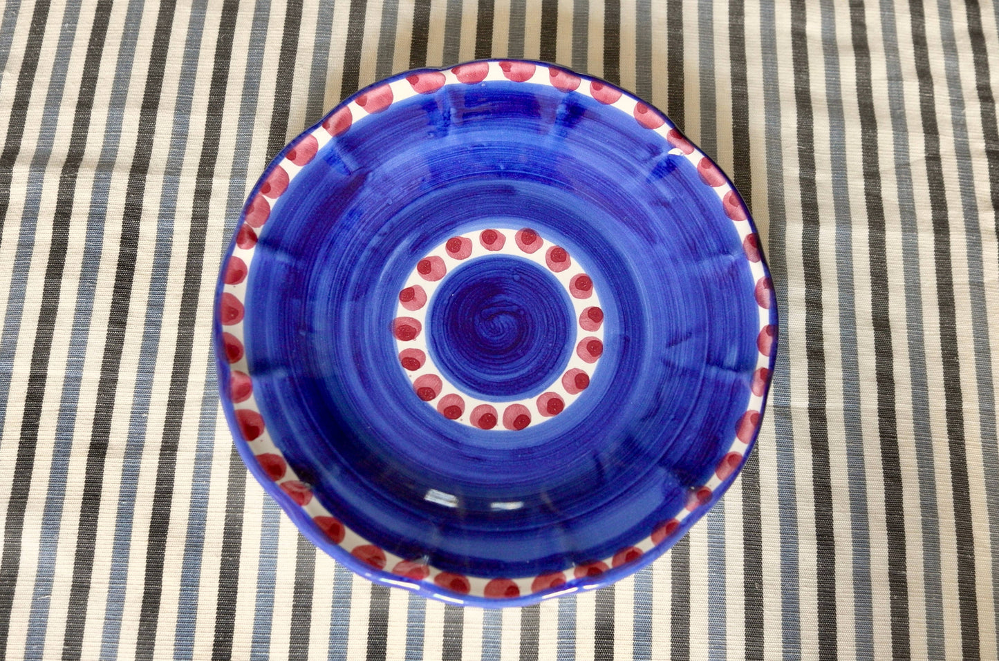 Azura Salad Plate - Handmade & Hand Painted on the Amalfi