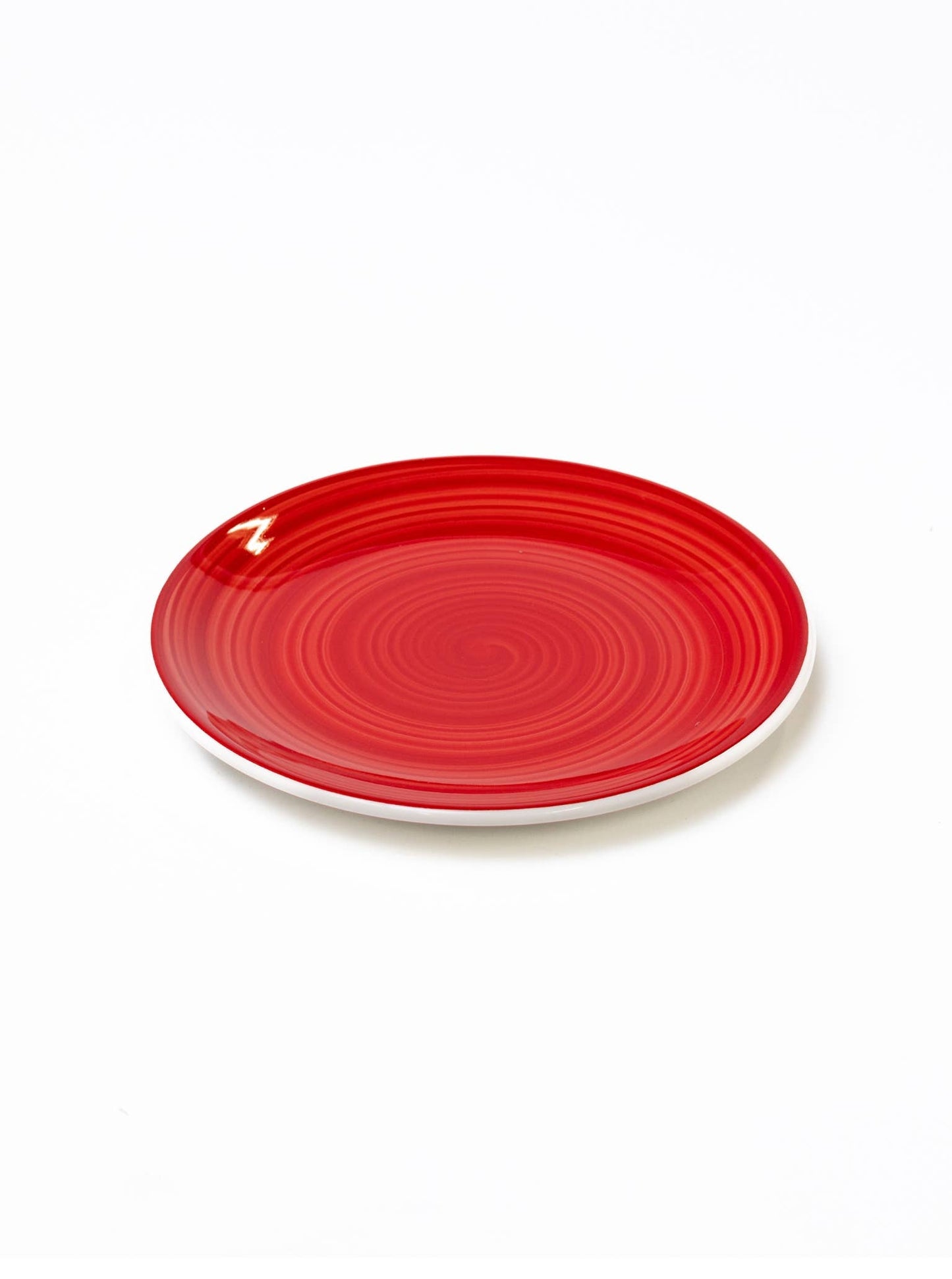 Spirale Red Lunch Plate