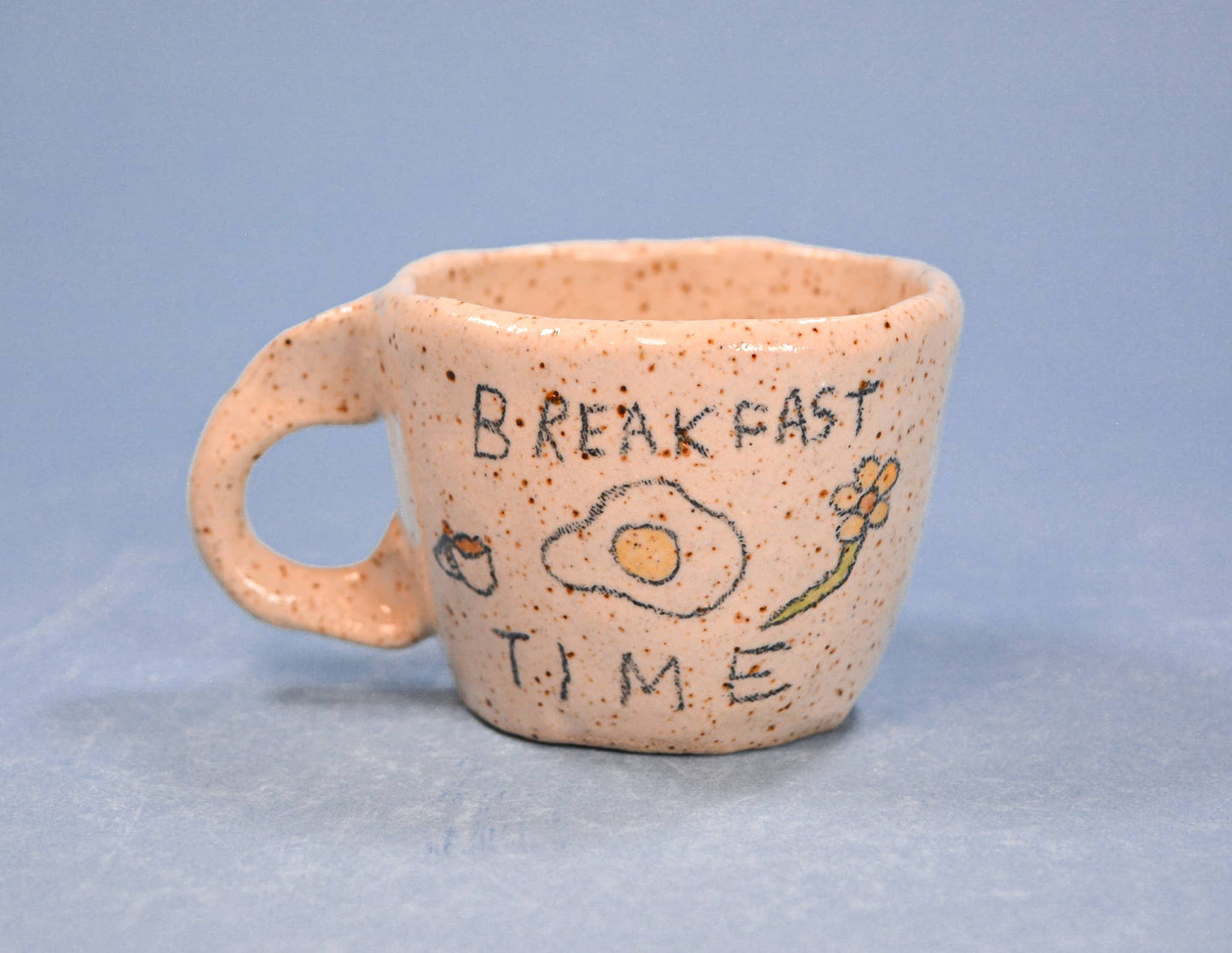 Breakfast Time - Handmade Stoneware Espresso Cup