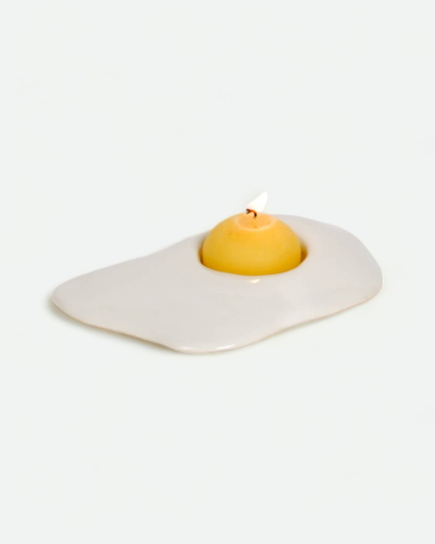 Ceramic Egg Candle Holder