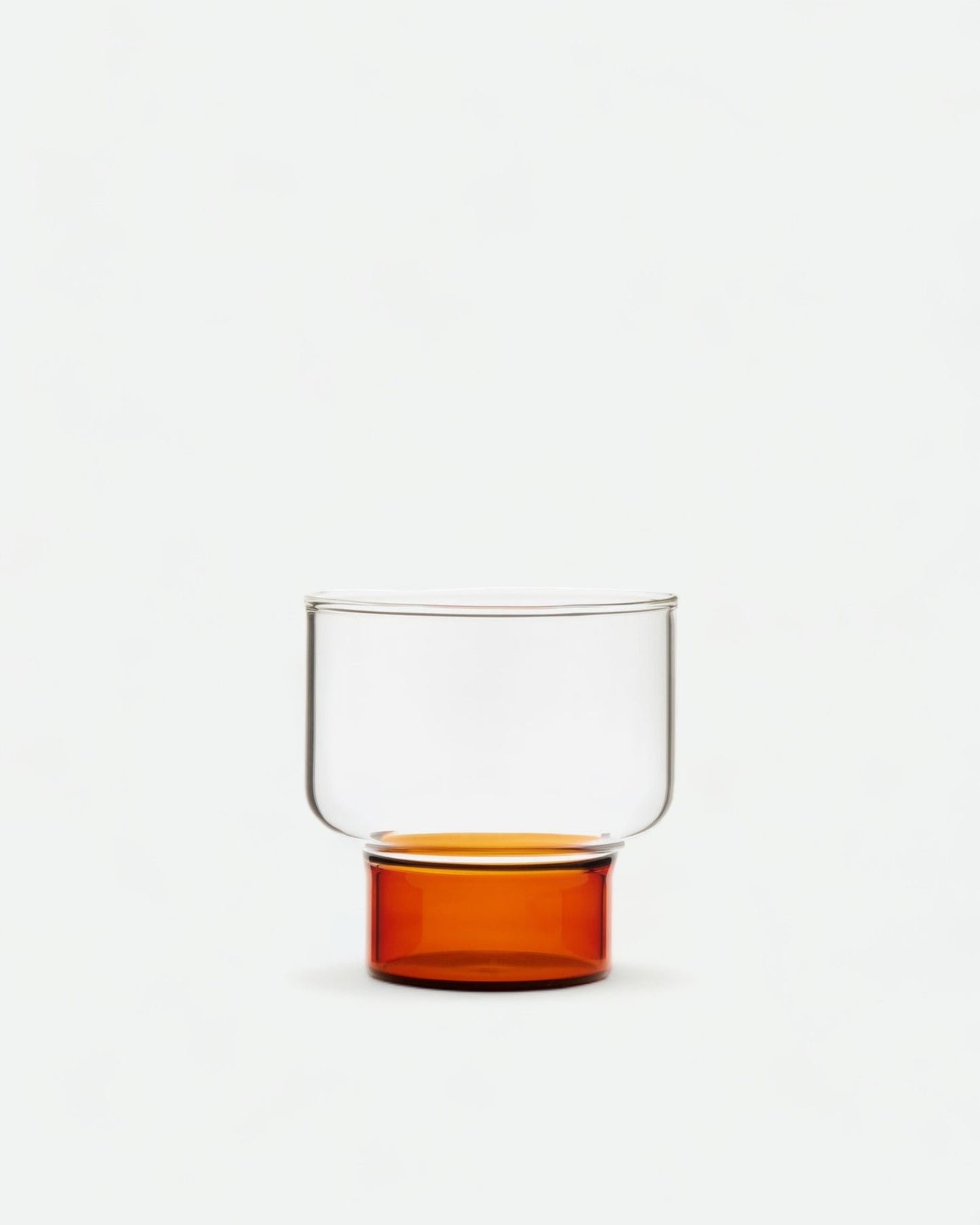 Aita Short Boro Glass  - Amber Base