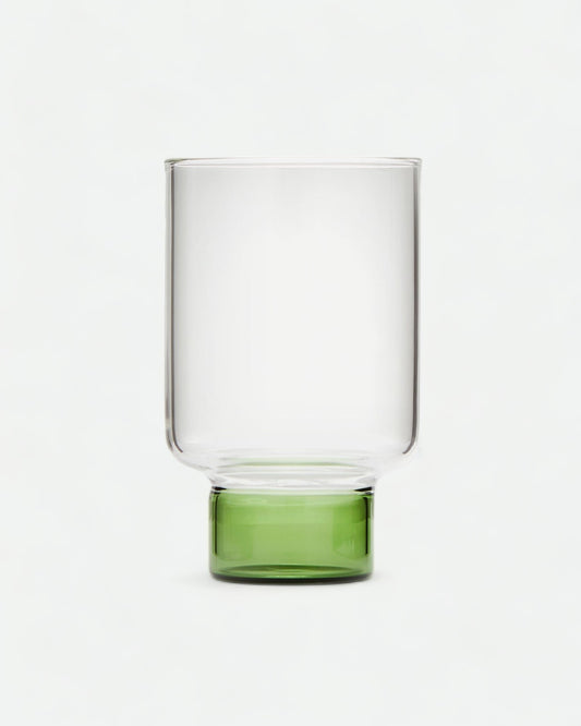 Aita Tall Boro Glass  - Green Base