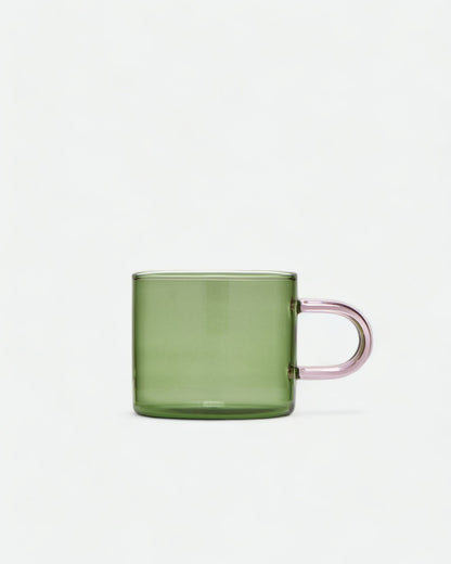 Lotta Coffee/Tea Cup  - Green Pink