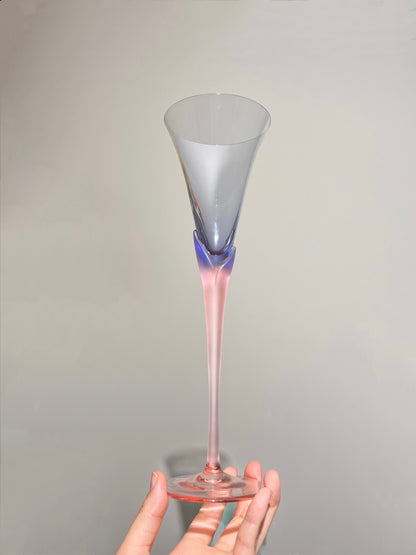 Lavender Pink Long Tulip Glass