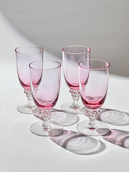 Vintage Pink Diamond Juice Glass