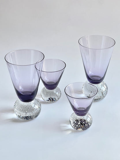 Purple Bubble Glass