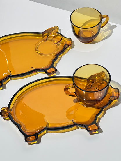 Vintage Piggy Snack Set