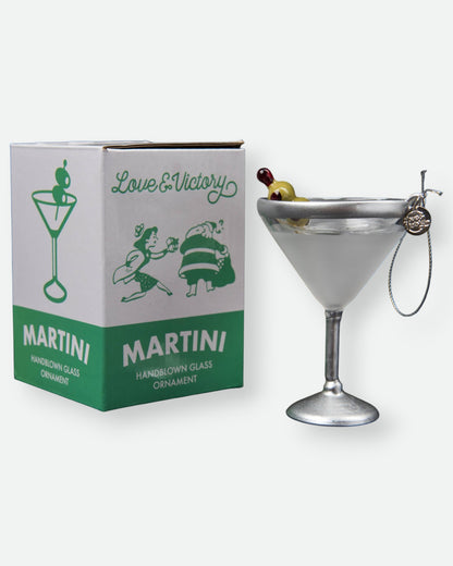 Martini Cocktail Christmas Holiday Ornament