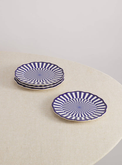 Riviera Striped Lunch Plate