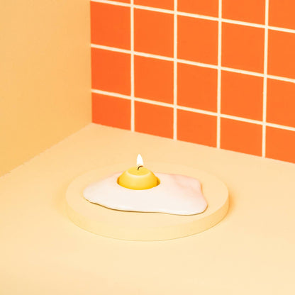 Ceramic Egg Candle Holder