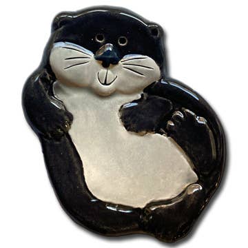 Mini Ceramic Otter Dish