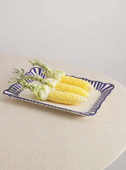 Riviera Hand-Painted Rectangular Platter