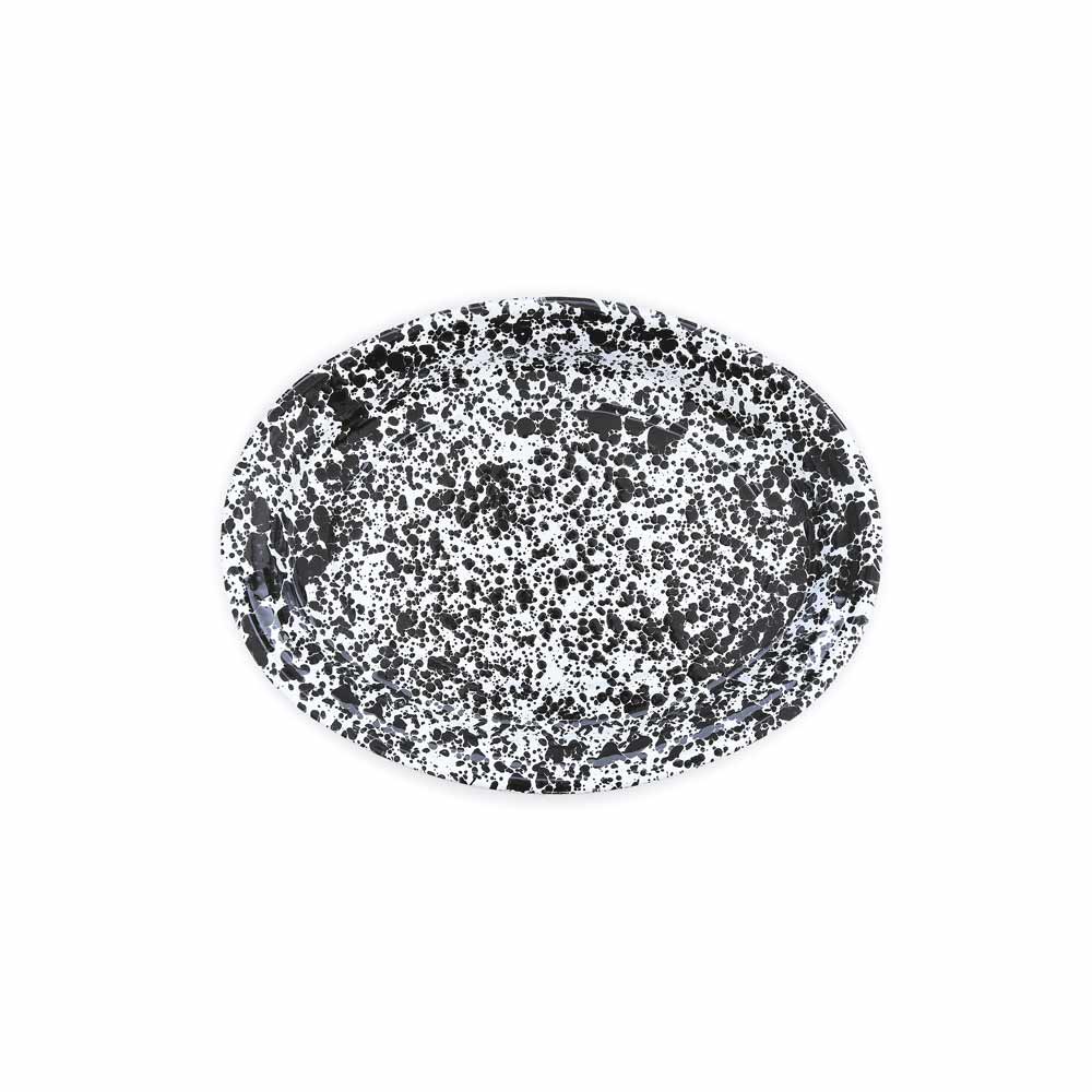 Splatter Enamelware Oval Platter (Color Variants)