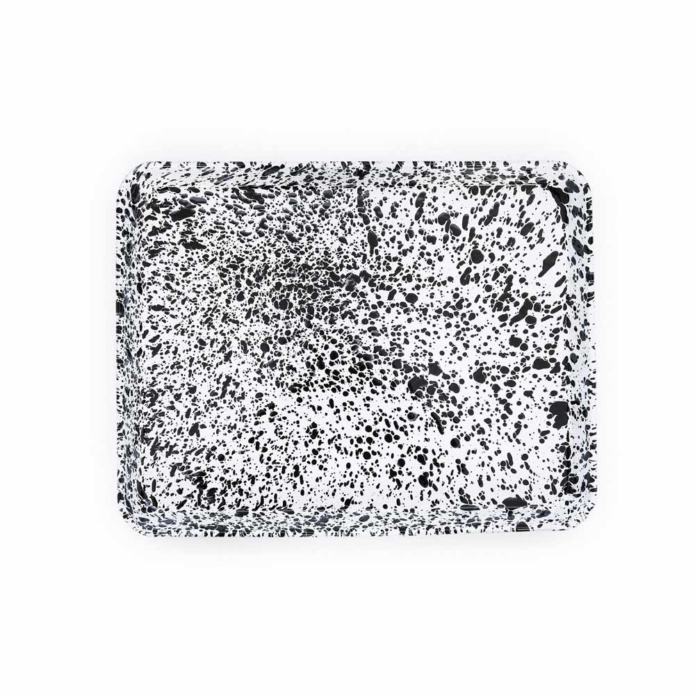 Splatter Enamelware Large Rectangle/Jelly Roll Tray