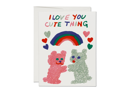 Cute Thing love  greeting card