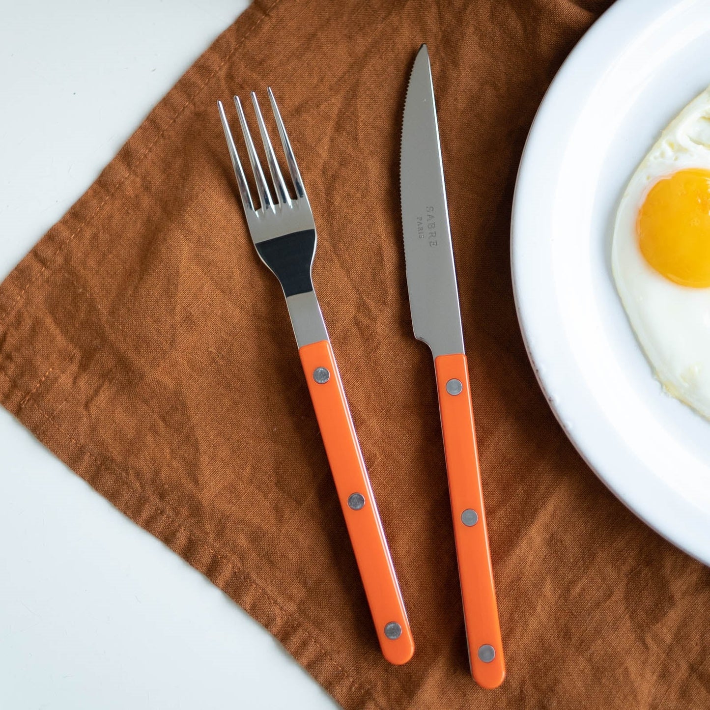 Sabre Orange Flatware