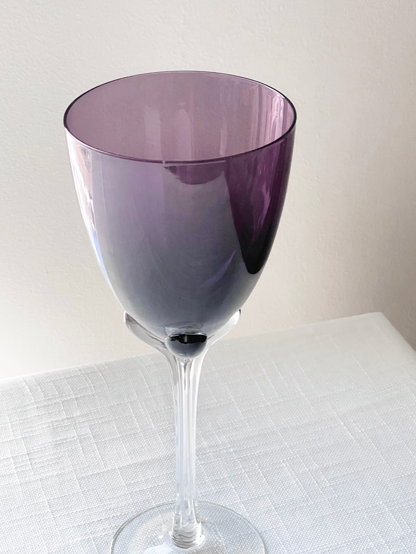 Vintage Dark Purple Large Goblet