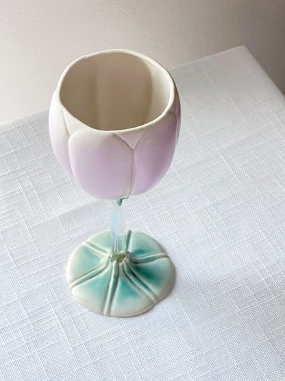 Lotus Ceramic Goblet