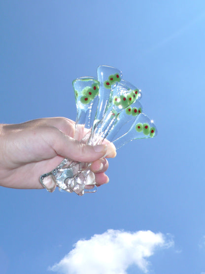 Happy Hour Glass Stirrers - Martini