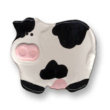 Mini Ceramic Cow Dish