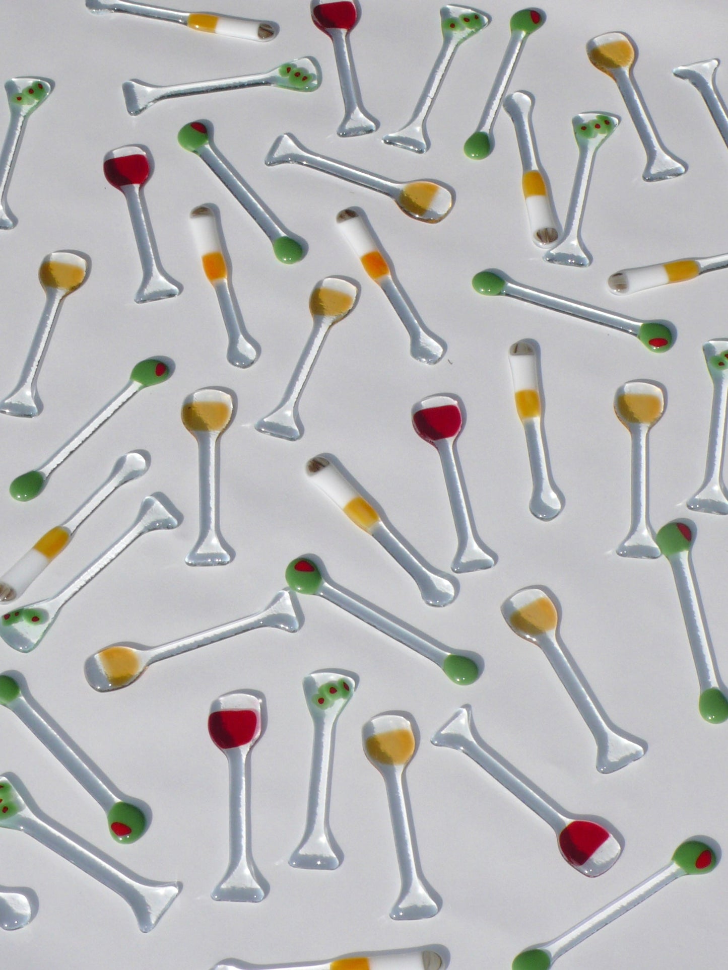 Happy Hour Glass Stirrers - White Wine