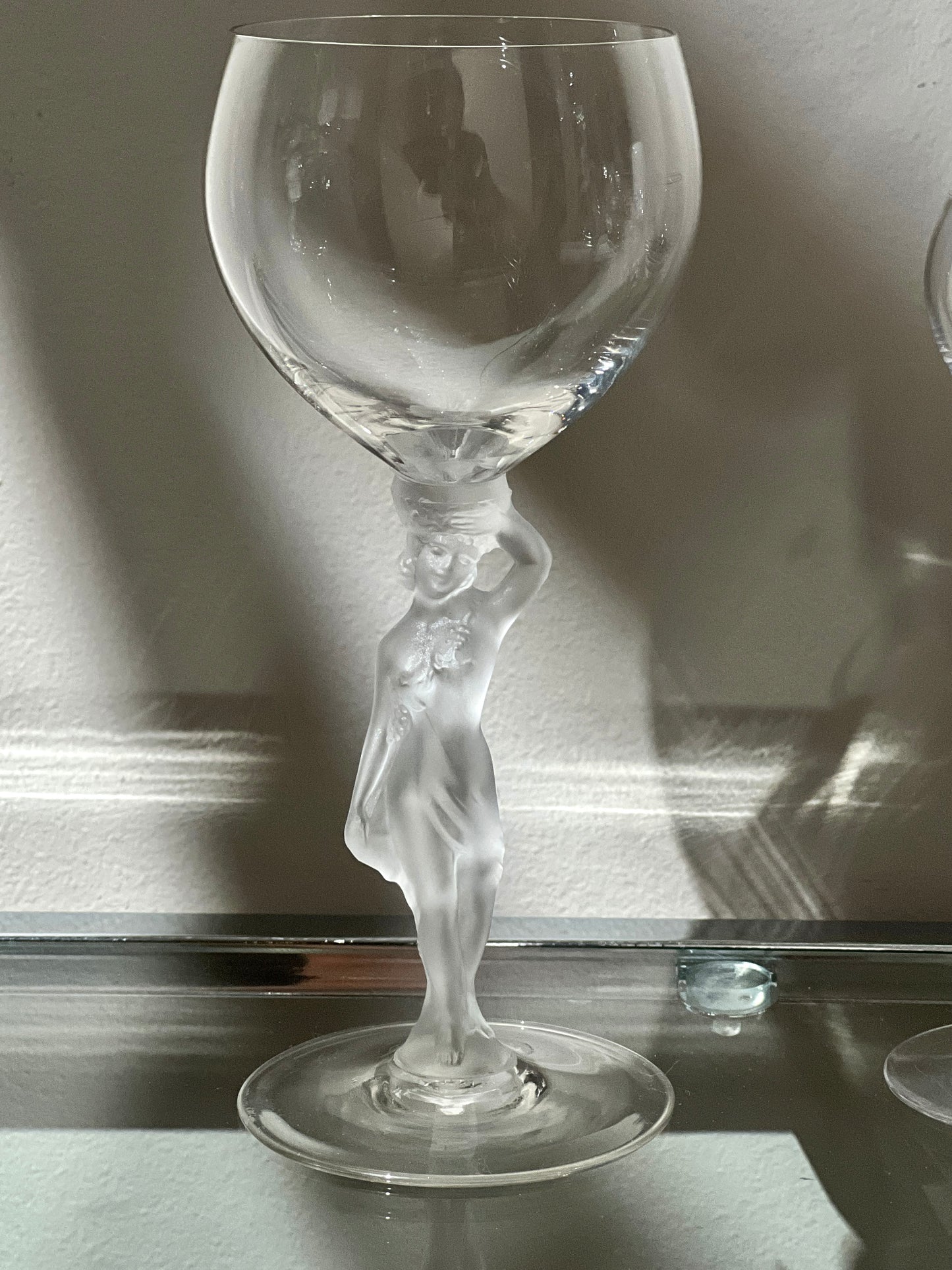 Vintage Nude Frosted Glass