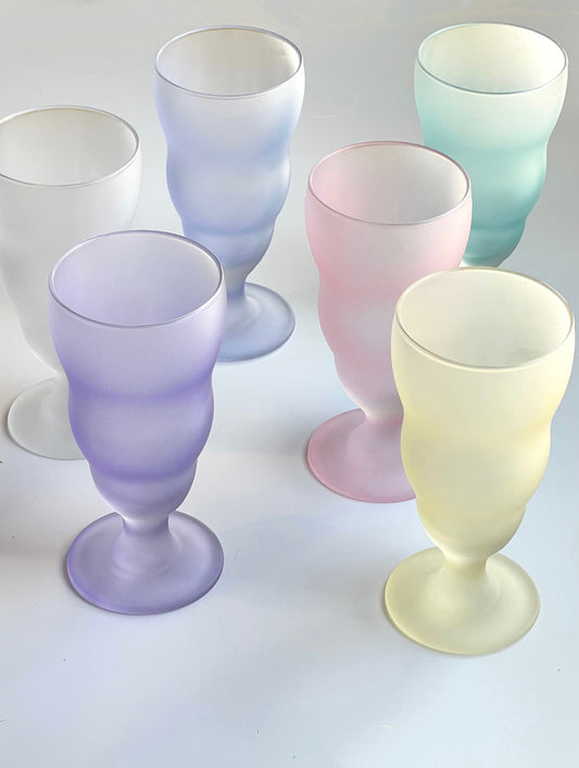 Vintage Frosted Pastel Soda Set