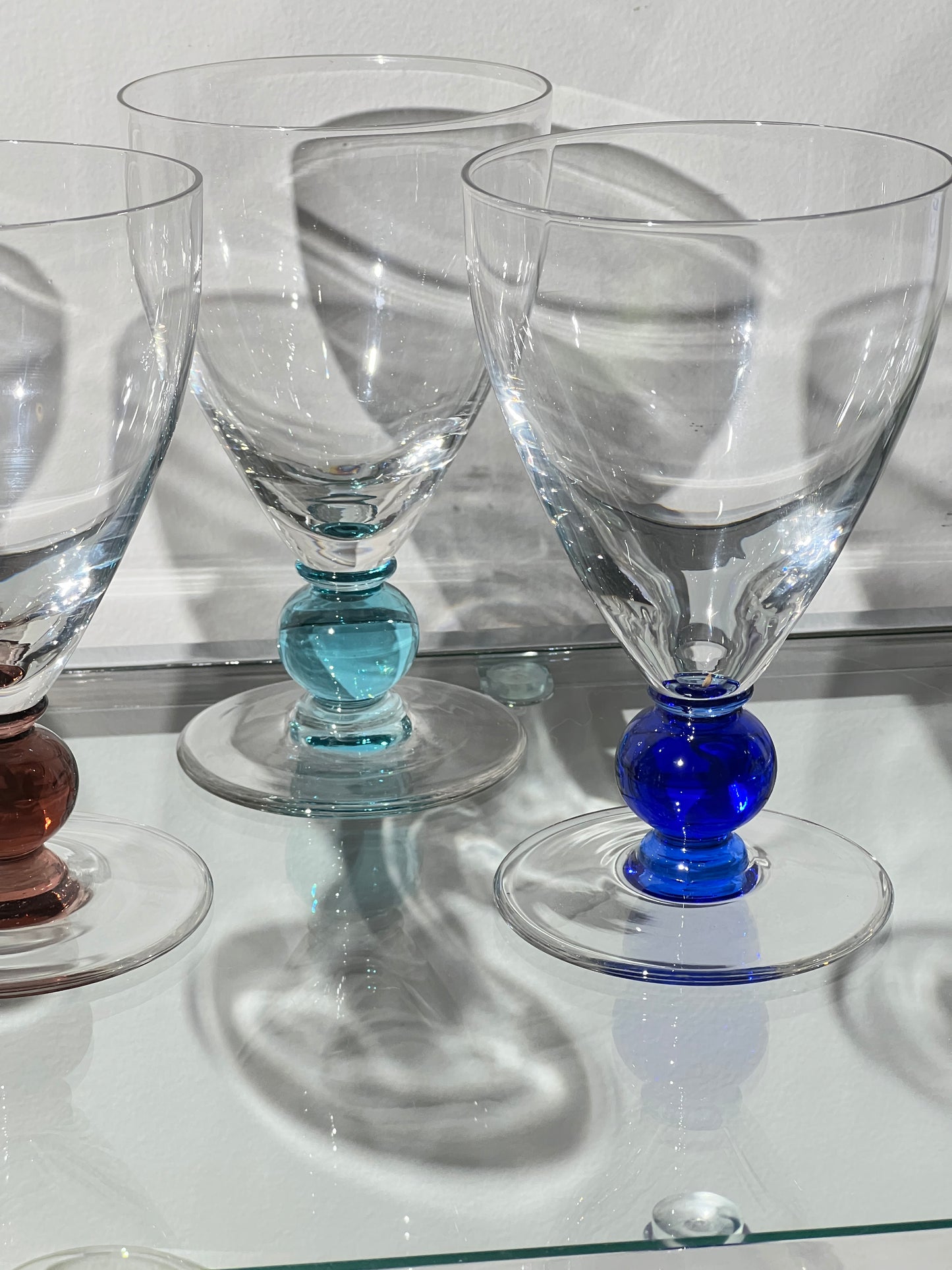 Vintage Color Ball Glass Set