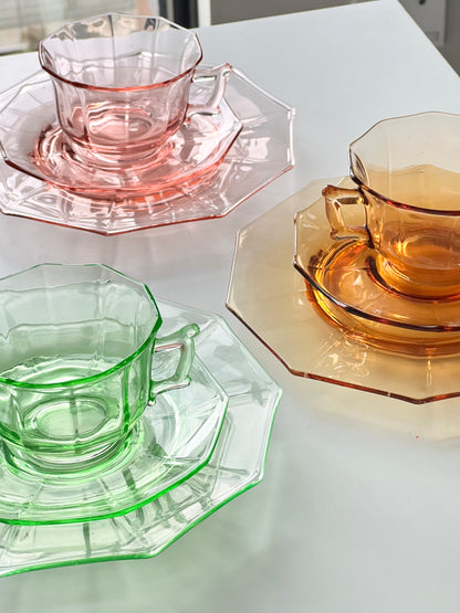 Vintage Decagon Glassware