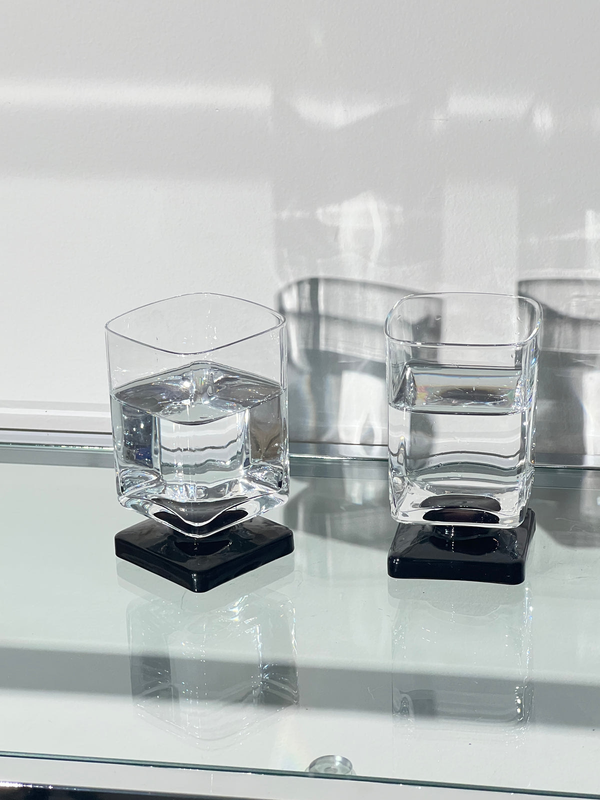 Square Roc Glass Vintage Modernism Square Glass – Glass Ripples