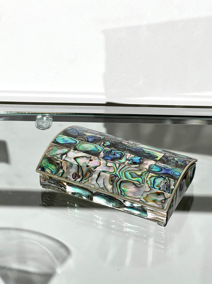 Vintage Abalone Jewelry Box