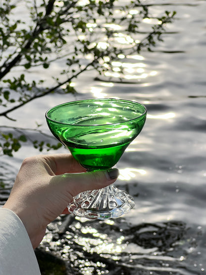 Vintage Emerald Green Swirl Boopie Coupe