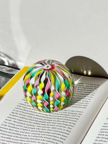 Vintage Twisted Colorful Ribbon Paperweight