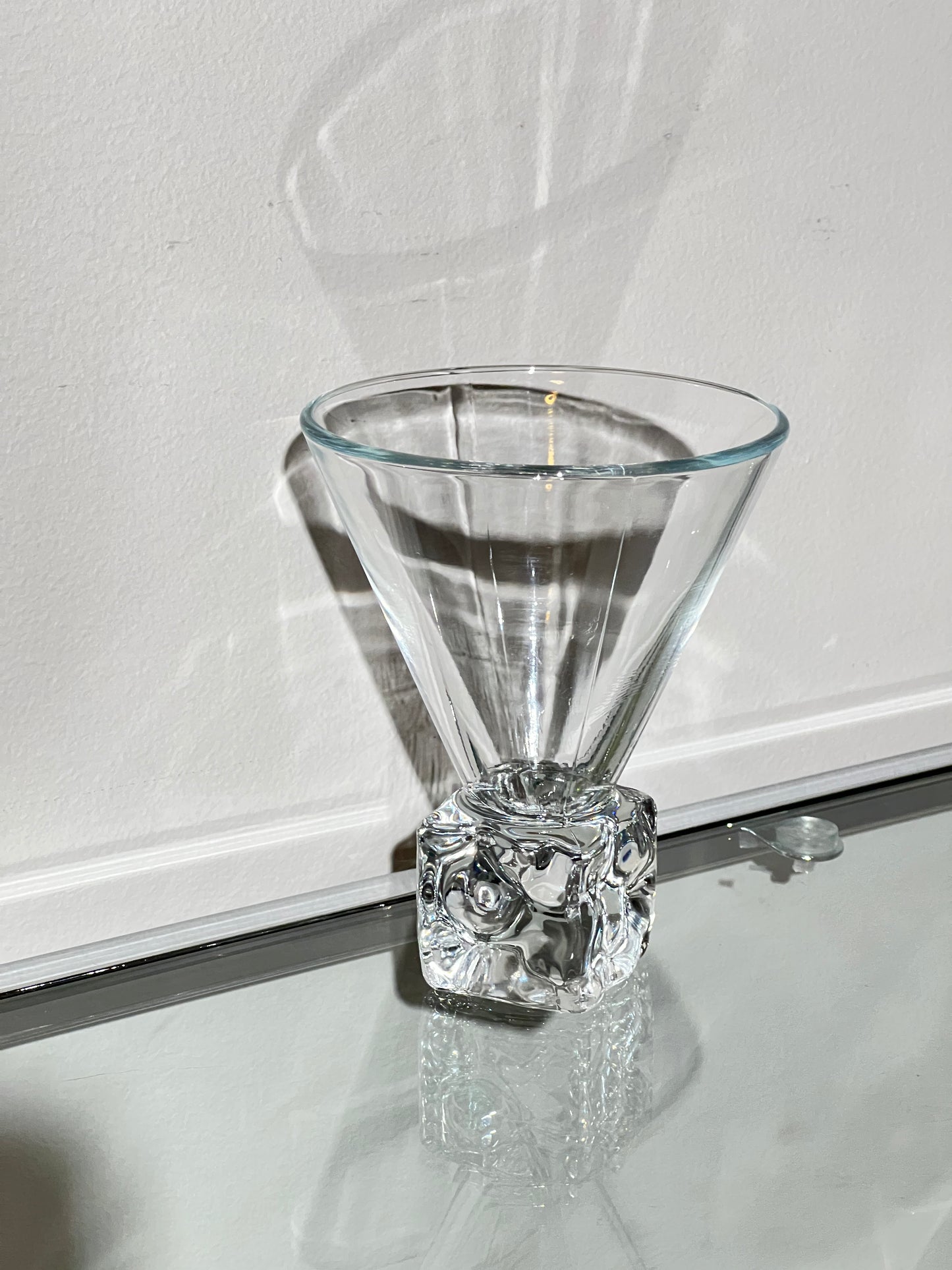 Vintage Ice Cube Martini Glass