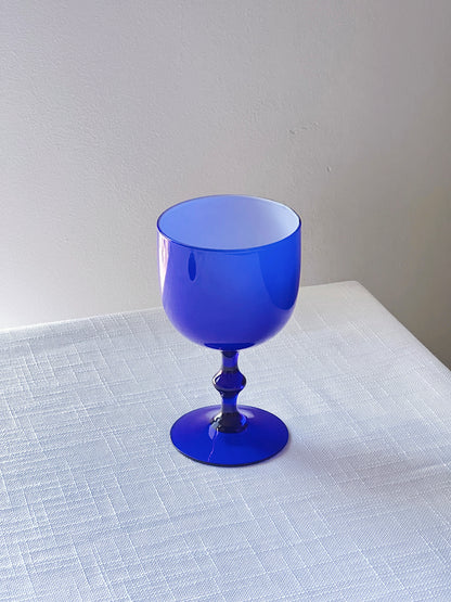 Italian Cobalt Blue Goblet