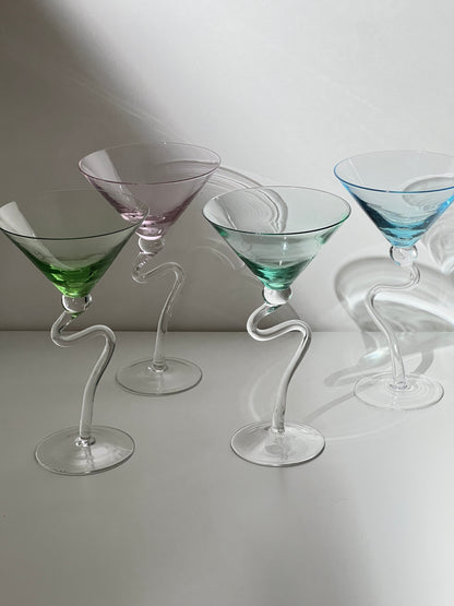 Vintage Squiggle Stem Martini